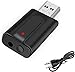 Produktbild USB Bluetooth Adapter, 2-in-1 Empfänger und Transmitter, V5.0 Tragbarer Mini Audio Adapter Sender Receiver mit 3.5mm Digitales Audiokabel für PC TV Kopfhörer Autoradio