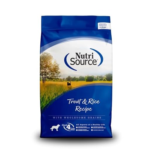 NutriSource Dry Dog Food, Trout and Rice, 4LB