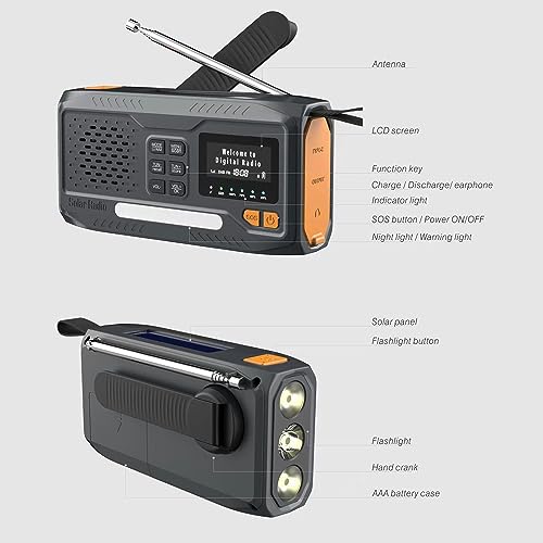 Radio manivelle Bluetooth FM pour ne jamais manquer de batterie