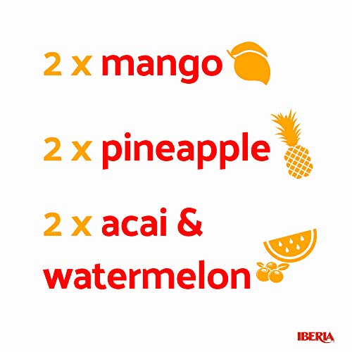 Iberia 211557 Aloe Vera Drink With Aloe Pulp And Chia Seeds 16.9 Ounce (Pack Of 6) 2 X Watermelon & Acai thumb #2