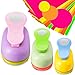 Chengu 3 Pack Craft Hole Punch 2,1 and 5/8 Inch Punch Paper Punchers with 10 Pcs Sticker, Cutter for Card Making Scrapbook DIY Albums Photos Office Supplies(Circle)