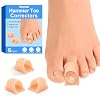 Hammer Toe Corrector, 6 Pack Toe Spacers, Toe Straighteners for Curled Toes, Bunion Corrector for Preventing Rubbing & Relieve Pressure (Large)