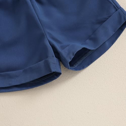 Image of CIYCUIT Toddler Baby Boys Shorts Set Short Sleeve Button Down Shirt + Shorts Pants 2 Pieces Summer Print Clothes Outfits