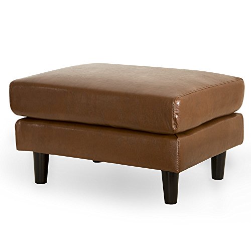 エア・リゾーム オットマン スツール 足置き おしゃれ 北欧 モダン オッドマン 足台 オットマンスツール LAURU〔ラウル〕 スタンダード(ウレタン), ブラウン(レザー)