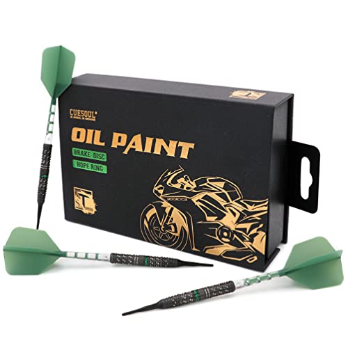 Cuesoul Brake Disc 19G Soft Tip 90% Tungsten Dart Set With Rost T19 Flight #TOP7