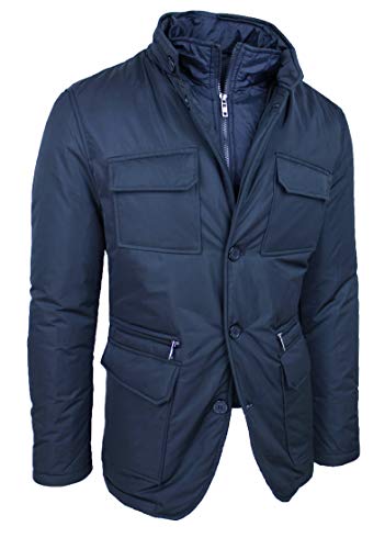 Chaqueta de plumas para hombre chaleco interior abrigo impermeable 2