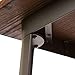 Glitzhome Rustic Square Metal Wood Bar Table Bistro Pub Dining Room Sturdy Frame Pub Tables Height 41.25 Inch