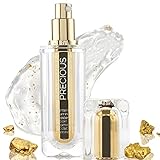 bellapierre Precious 24k Gold Serum & Brightening Vitamin C Booster for Face & Eyes | All Natural Formula with Caffeine to Brighten & Rejuvenate Dull Skin - 30ml