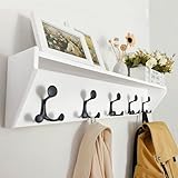 Photo Gallery skoloo ganci da parete con mensola, appendiabiti da parete resistente, con 5 ganci tripli per cappotti, zaini, vestiti, mensola sospesa da appendere in ingresso, corridoio, soggiorno, bagno, camera da Photo Gallery skoloo ganci da parete con mensola, appendiabiti da parete resistente, con 5 ganci tripli per cappotti, zaini, vestiti, mensola sospesa da appendere in ingresso, corridoio, soggiorno, bagno, camera da