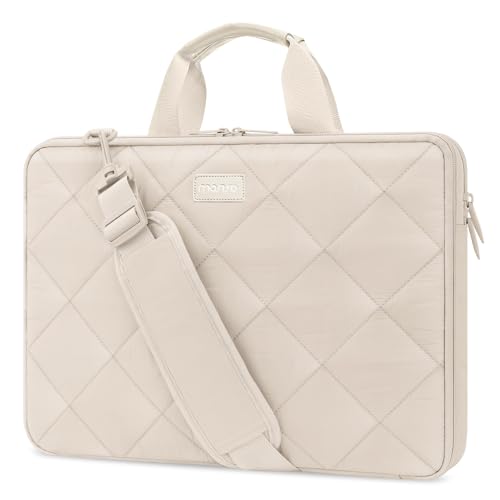 Image of MOSISO 360 Protective Laptop Bag, Shoulder Bag Double Layer Fluffy Padded Anti-theft Zipper