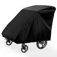 WGIDSKKI Faltgarage für Fahrradanhänger, Fahrradanhänger Abdeckung mit Winddichtes Und mit UV-Schutz, 210D Oxford-Gewebe Wasserdicht Abdeckung, Schwarz