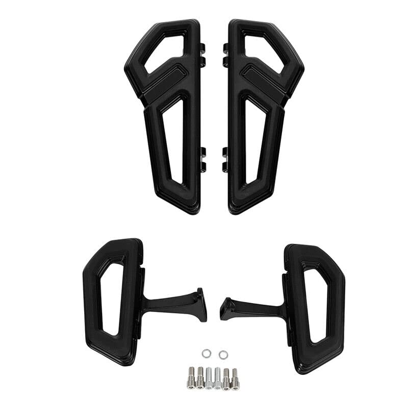 TCT-MOTORPARTS Rider Driver & Passenger Footboards Floorboard Fit For Harley Touring Road King Road Glide Electra Glide Street Glide 1993-2025