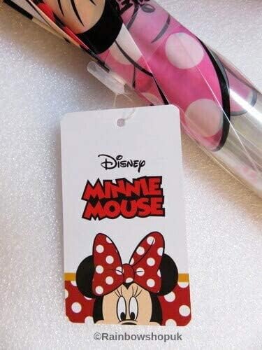 Minnie Mouse 42cm Transparent Manual Umbrella,Pink,SP-088-0347