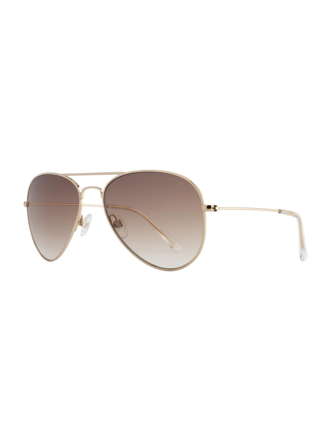 opium Unisex Aviator Sunglasses UV Protection | Lightweight Metal Full Rim Eyewear | Daily Wear Fashion Brown-picture-11
