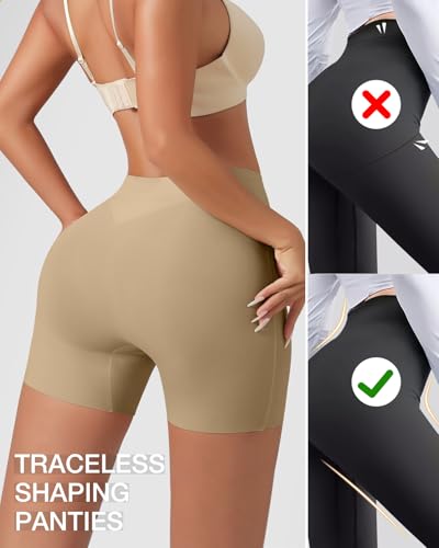 Image of Tummy Control Shapewear Shorts for Women Under Dress Womens Compression Shorts Under Dress Shapewear