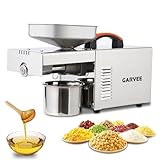 Garvee 900W Oil Press Machine, Automatic Cold& Hot Electric Oil Press Extractor, 340 Food Stainless Steel, Ideal for Pressing Peanut, Sesame Seeds, Walnut, Almond, Pumpkin, Rapeseed