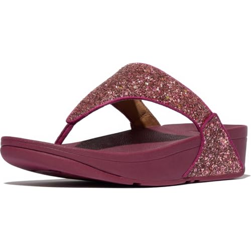 Image of FitFlop Lulu Multi-Tonal Glitter Toe Post Sandals