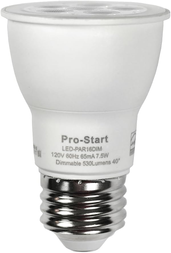 Norman Lamps LED-PAR16DIM-27 Warm-White 2700K - Volts: 120V, Watts: 7.5W, Type: LED PAR16