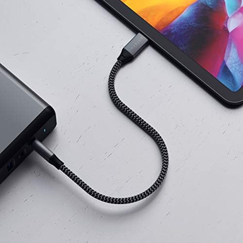 SATECHI Kabel Do Ładowania USB-C Do USB-C 25 cm Dla MacBook Pro/Air M2/ M1, Pad Pro/Air M2/ M1, Mac Mini M2, iMac M1