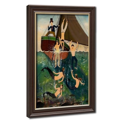 Toile sirène Ralph Eugene Cahoon Jr. pour créer une déco murale de bureau nautique