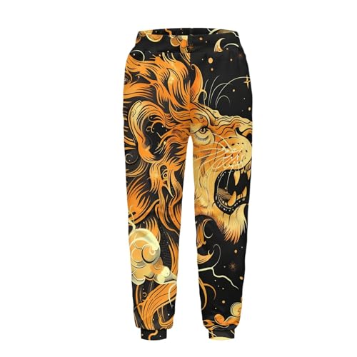 Sweatpants for Boys Fall Elastic Waist Baggy Pants with Pockets Casual Bundle Foot Spring Jogger Trousers3