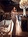 Glitter Sequin Wedding Dresses Mermaid for Bride 2025 Off Shoulder Trumpet Detachable Train Wedding Gowns for Women Ivory Us12