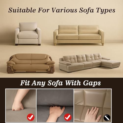 Image of Premium Stretchable Sofa Cover 3 Seater Sky Blue for Living Room | Soft Elastic Fabric | Universal Fit | Washable & Durable