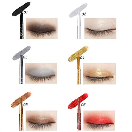 Kaiqikaixi Waterproof Eyeliner, 12 Color Eyeliner, Eye Shadow Pencil, Eyebrow Pencil, Lip Liner, Multifunctional Color Painting Cosmetic Tool. (12Pcs) #TOP4