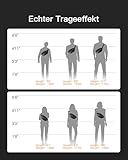 Inateck Sling Bag X, Kompakt Chest Bag Herren Damen, Wasserdicht Bauchtasche Brusttaschen Umhängetasche Schultertasche Crossbody Bag für Alltag Reise Wandern