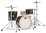 Concept Classic Series 3-Piece Maple Shell Pack, Walnut w/Natural Hoops