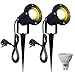 Produktbild Gartenstrahler Led Erdspieß 2 Stück Gartenbeleuchtung 4W GU10 Gartenleuchte Warmweiß 3000K Beleuchtung Garten mit 1,3m Kabel, IP66 Wasserdicht für Außen Garten,Terrasse,Pflanzen,Wegen, (MH-HWD-00401)