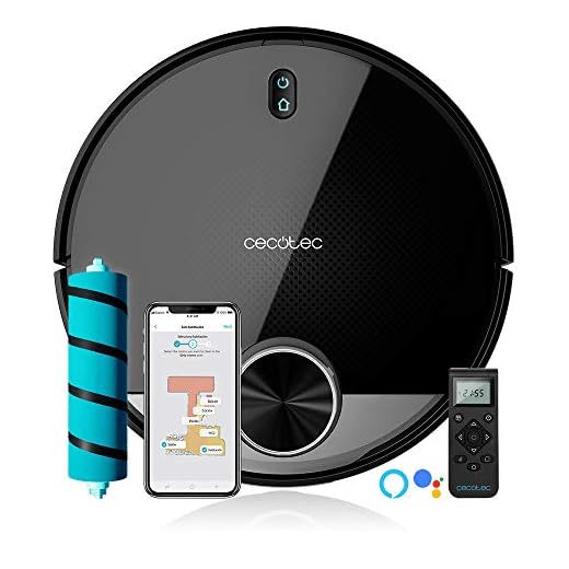 Cecotec Robot Aspirador Conga 3790. Tecnología láser, Room Plan, 2300 Pa, APP, Cepillo Jalisco, Doble tanque, Cepillo especial mascotas, Mando a distancia