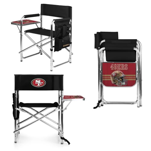 Image of Picnic TIME NFL Unisex-Adult NFL Sports Chair with Side Table, Beach Chair, Camp Chair for Adults