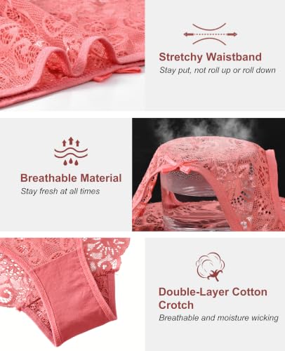 Image of Sunm Boutique Sexy Underwear for Women, Cheeky Lace Women's Panties