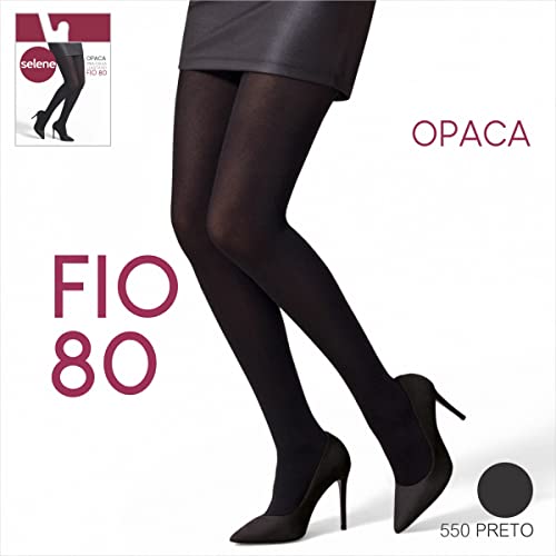 Meia Calça Selene Opaca Fio 80 9930.001 550-Preto EG