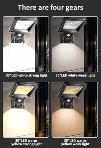 Luces solares para exteriores de seguridad para evitar robos 6