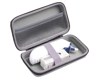 inDomit Hard Case Compatible with Ear/Infrared Thermometer, Storage Braun ThermoScan 7 iProven, iHealth, MILDSIX, KDT, EasyEast,Black&Gray(CASE ONLY)