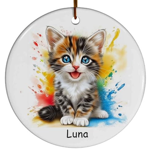 Gift for Kenyan Spotted Cat Lovers Custom Ornament 2025