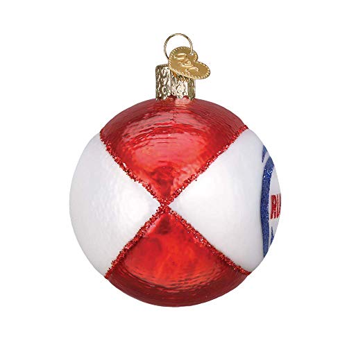 Old World Christmas Hanging Tree Ornament, Rugby Ball #TOP3
