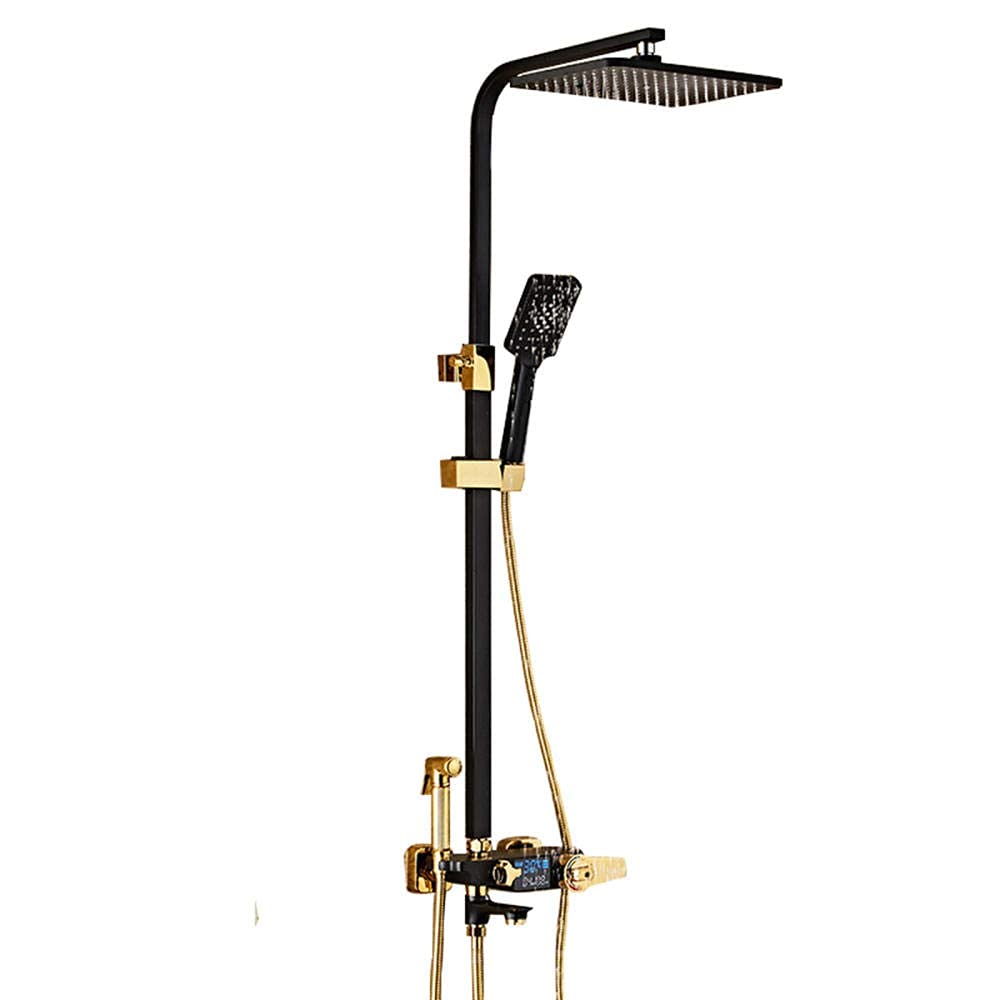 Système de douche à écran LCD hydroélectrique pour une salle de bain zen