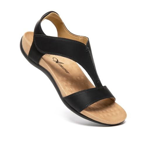 Athlefit Orthopedic Sandals for Women Comfortable Beach Orthotic Sandals with Arch Support2