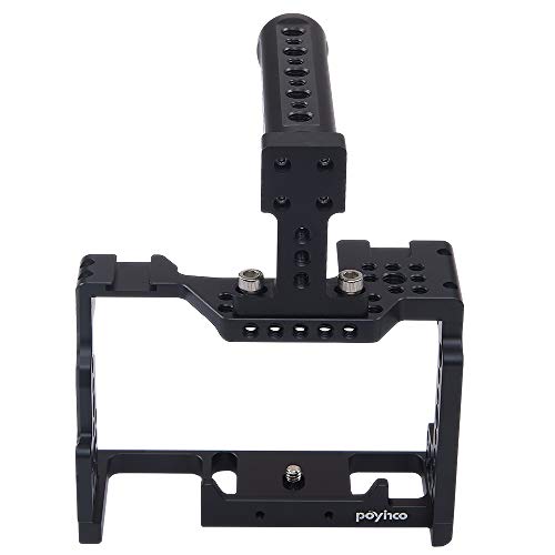 Image of Camera Cage kit for Sony A7 II /A7 III /A7 SII /A7M3 /A7 RII /A7 RIII with Cold Shoe Mounts，Top Handle，Threaded Holes for Professional
