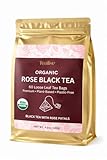 Organic Rose Black Tea Bags – USDA Organic, Plant-Based & Plastic-Free Tea Bags, Smooth Floral Black Tea, 60 Count by Tealise