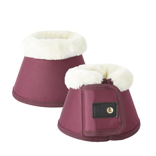 Campanas Horze Lincoln M en rojo con piel premium para una protección ecuestre superior 2