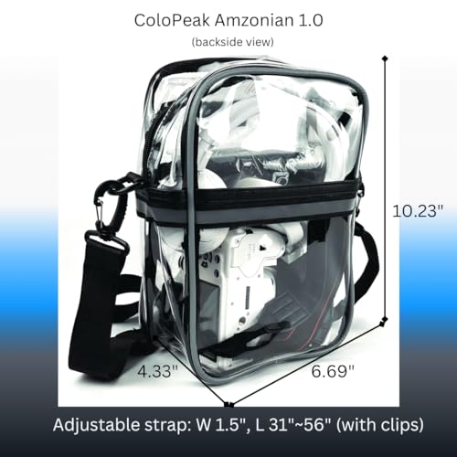 Amazonian 1.0 Clear Bag for Women and Men, Plastic Crossbody Bag, Stadium Approved Purse, Transparent bag4