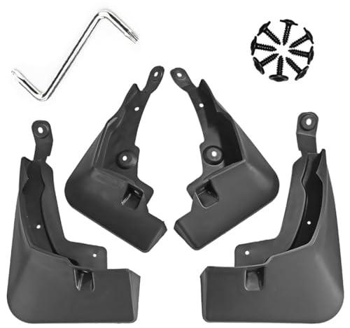 Image of Mud Flaps Mud Guards Fit for 2019-2024 Toyota RAV4 2WD Without Pedal, Front & Rear Mud Splash Guards Accessories - 4 Pc, Black