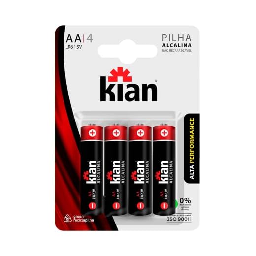 Pilha Alcalina AA - Blister C/4 Kian