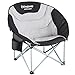 KingCamp Moonchair Untertasse Heavy Duty Strapazierfähiger Campingstuhl aus Stahl mit Kühler Gepolsterter Sitz
