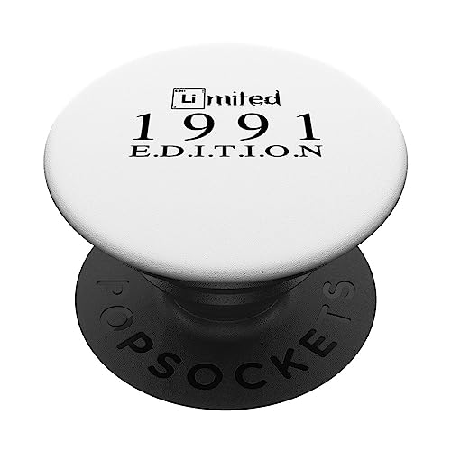 Edición limitada 1991 Cumpleaños 1991 Vintage 1991 PopSockets PopGrip Intercambiable
