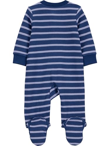 Image of Simple Joys by Carter's Unisex Baby 2-way Zip Thermal Footed Sleep and Play, Pack of 2